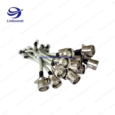 9pin Silver plated copper alloy connector add LIYCY 26-18 awg wiring harness