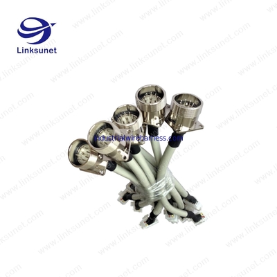  9pin Silver plated copper alloy connector add LIYCY 26-18 awg wiring harness