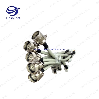  9pin Silver plated copper alloy connector add LIYCY 26-18 awg wiring harness