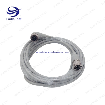 Amphenol Copper - Zinc alloy connectors SMB signal grey wire harness for robot