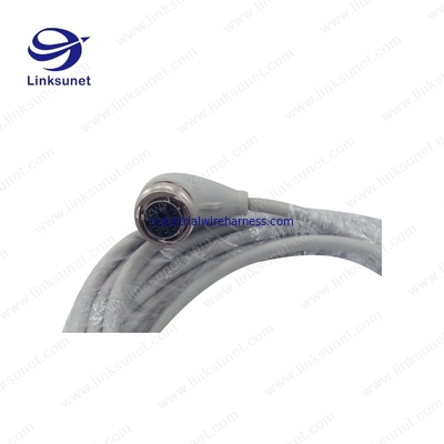Amphenol Copper - Zinc alloy connectors SMB signal grey wire harness for robot