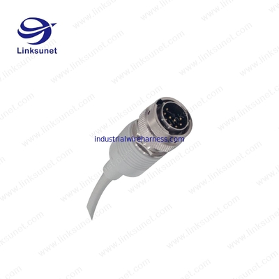 Amphenol Copper - Zinc alloy connectors SMB signal grey wire harness for robot