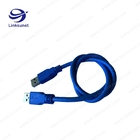 Blue USB 2.0 - A Plug Soldering Injector Wiring Harness Customized UL94 - V0 Pin 4
