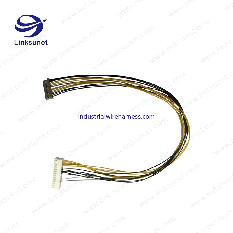 Hirose DF14 1.0mm Beige Female Socket Rectangular Connectors - Housings wiring harness for Bank machine