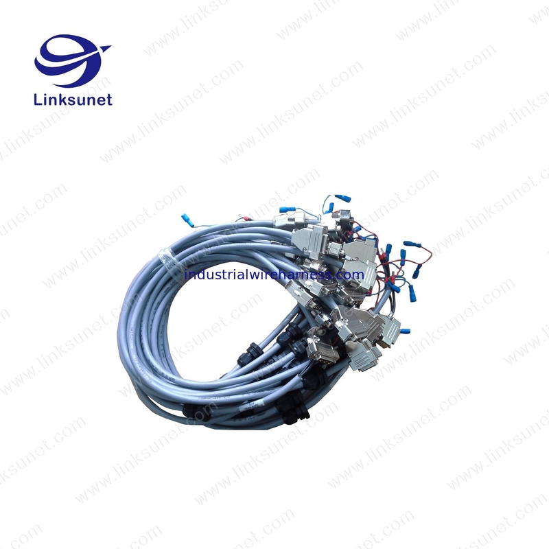 Amphenol LCC17 D - SUB 3W3 female connectors and pvc gray 2.5mm2 cable Soldering Wiring Harness